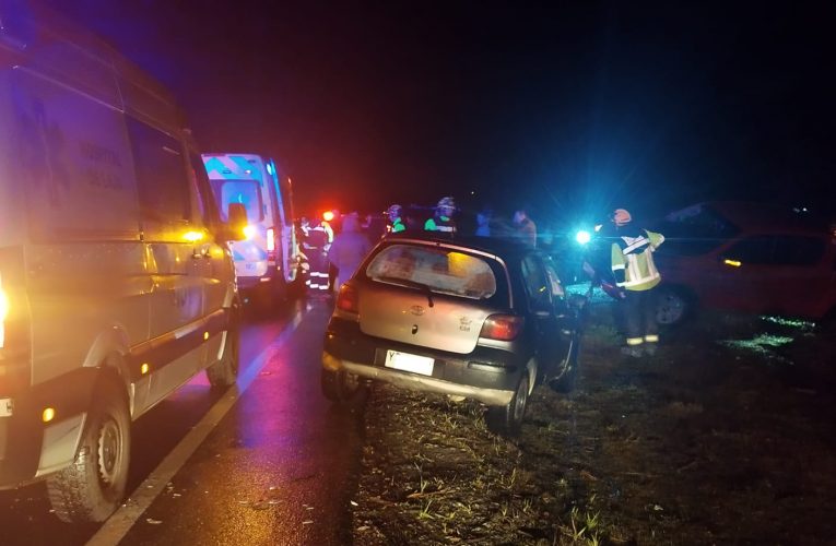 accidente   vehicular  en sector Rural de  Laja