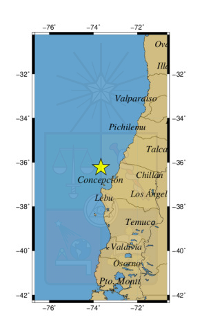 Sismo  se  registra  en la  region  del  Bio Bio